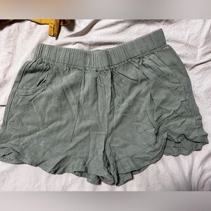 Women's Olive Green Shorts